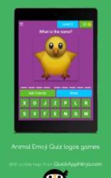 Animal Emoji Quiz logos games游戏截图3