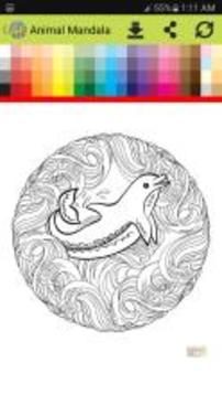 Animal Mandala Coloring Page Game游戏截图5