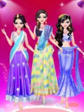 Indian Doll Bride Wedding Girl Makeup and Dressup游戏截图2