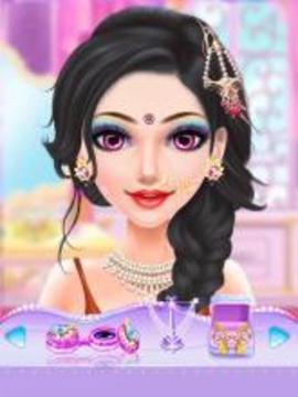 Indian Doll Bride Wedding Girl Makeup and Dressup游戏截图1