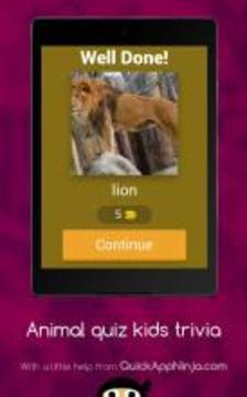 Animal quiz kids trivia pics games游戏截图5