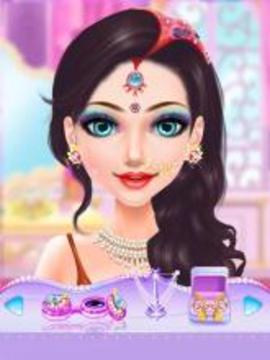 Indian Doll Bride Wedding Girl Makeup and Dressup游戏截图3