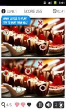 找不同: 甜品游戏截图3