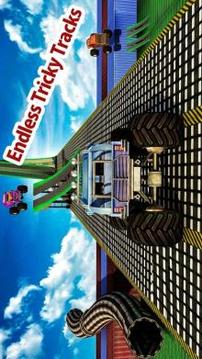 Monster Truck Driver Impossible Track Stunt Racing游戏截图2