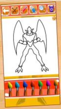 Hero Goku Super Saiyan Coloring Game for Kids游戏截图5