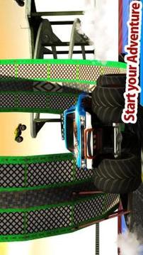 Monster Truck Driver Impossible Track Stunt Racing游戏截图4