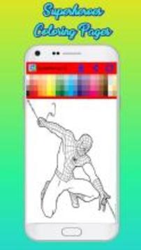 Superheroes Coloring Pages游戏截图4
