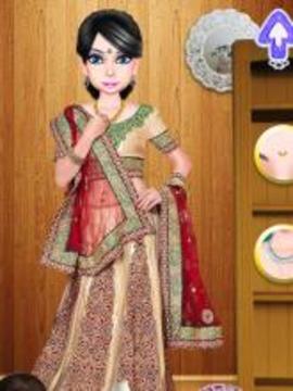 Indian Wedding Girl Fashion Salon游戏截图3