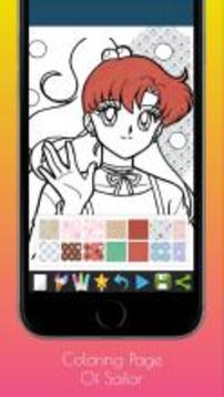 Coloring Page Sailor Characters游戏截图4