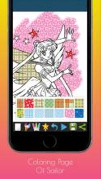 Coloring Page Sailor Characters游戏截图2