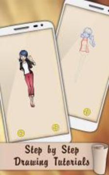 Easy Draw Ladybug and Cat Noir游戏截图5