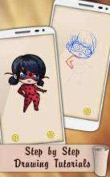 Easy Draw Ladybug and Cat Noir游戏截图3