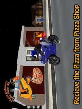 Pizza Delivery Bike Rider 3D游戏截图3