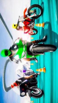 Moto Bike Stunt : Impossible Track Game游戏截图4