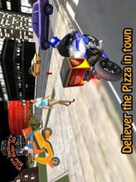 Pizza Delivery Bike Rider 3D游戏截图1