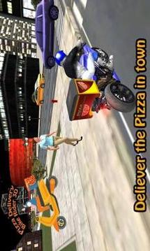 Pizza Delivery Bike Rider 3D游戏截图5