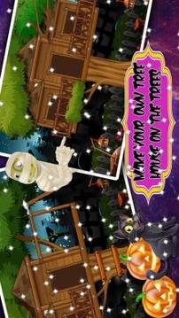 Tree house builder : Halloween Game游戏截图2