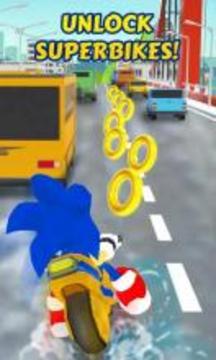 Sonic Subway Moto Rush游戏截图2