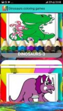 Dinosaurs coloring games游戏截图2