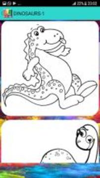 Dinosaurs coloring games游戏截图3