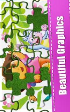 Puzzle Kids Dora Girls游戏截图1
