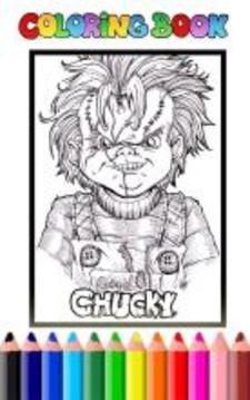 Killer Chucky Coloring Game游戏截图1