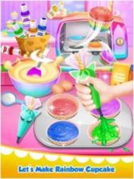 Unicorn cake - rainbow cake游戏截图1