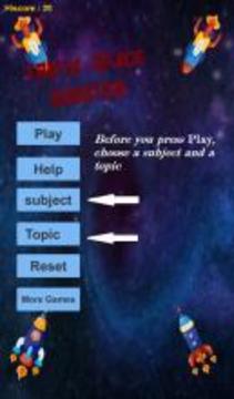 Trivia Space Math Shooter游戏截图1