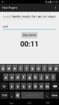 Fast Fingers - Typing race游戏截图1