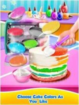 Unicorn cake - rainbow cake游戏截图2