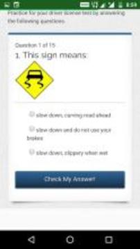 Drivers license test exam游戏截图1