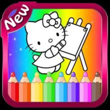 Coloring Pages for Kitty Fans游戏截图1