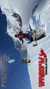 Snowmobile Off-Road 3D Simulator游戏截图2