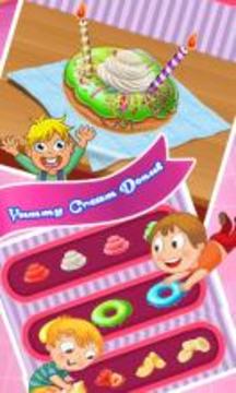 Sweet Donut Maker Party - Kids Donut Cooking Game游戏截图5