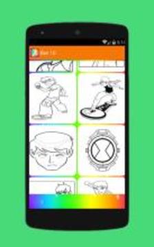 Coloring Pages for Ban 10 Fans游戏截图4