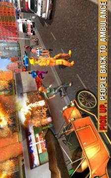 Fire Fighter Truck Real City Heroes游戏截图1