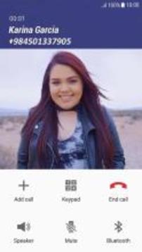 Fake Call Karina Garcia游戏截图2