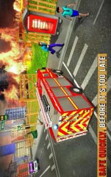 Fire Fighter Truck Real City Heroes游戏截图4