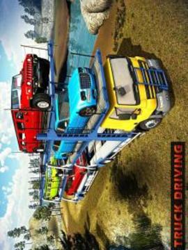 OffRoad Car Transporter Trailer Truck Game游戏截图3