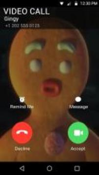 Real Call From Gingerbread Man游戏截图1