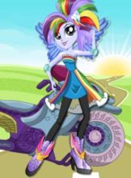 Dress up Rainbow Dash Moto游戏截图3