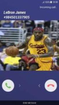 Fake Call LeBron James游戏截图1