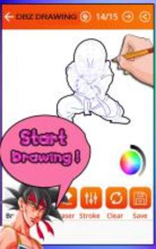 How to draw Dragon Ball Z Characters (DBZ Games)游戏截图4