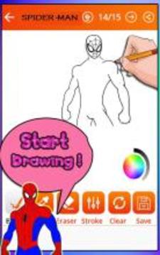 How To Draw Spider-Man (Spider Drawing)游戏截图3