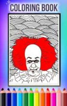 How To Color Pennywise IT (Pennywise Coloring)游戏截图1