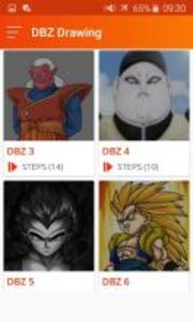 How to draw Dragon Ball Z Characters (DBZ Games)游戏截图3