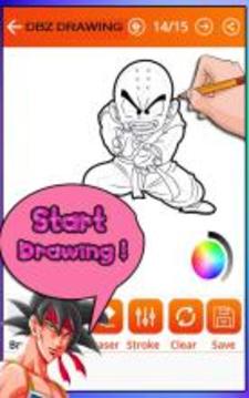 How to draw Dragon Ball Z Characters (DBZ Games)游戏截图5