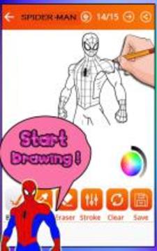 How To Draw Spider-Man (Spider Drawing)游戏截图1