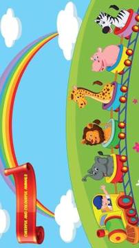 Funny Animals Train Adventure: Memory game游戏截图1