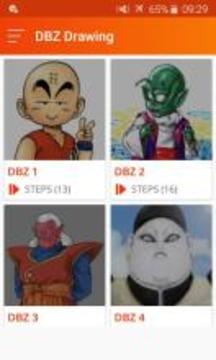 How to draw Dragon Ball Z Characters (DBZ Games)游戏截图2